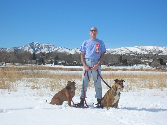 Snowshoeing in short sleeves